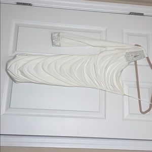 Cream One Shoulder Dress